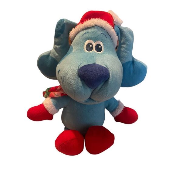 Nickelodeon Multicolor Blues Clues With Santa Hat Christmas Dog 15" - Picture 3 of 12